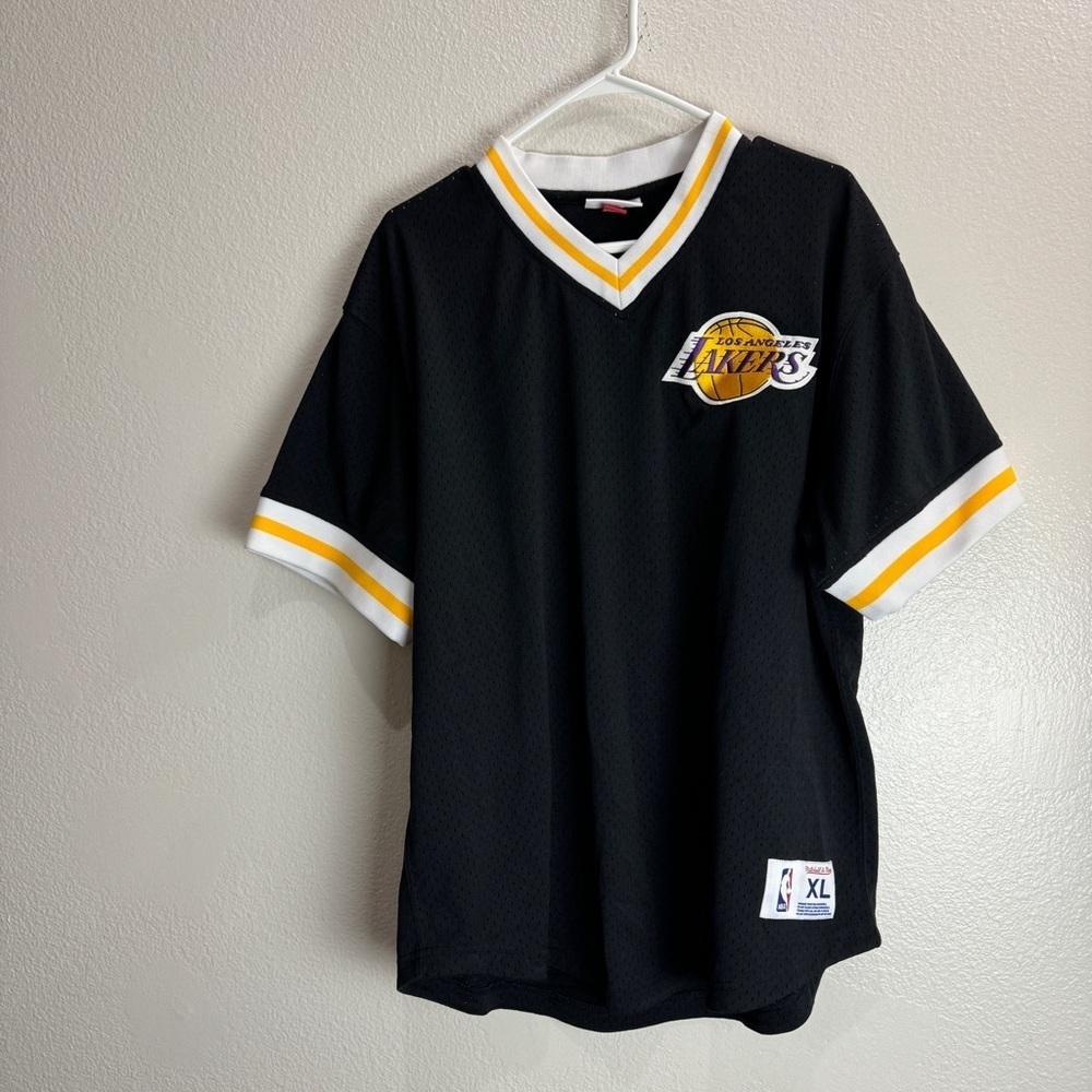 Mitchell And Ness Vintage Los Angeles Lakers Warm Up Shirt Jersey Size XL